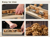 Heavy Duty Nut Cracker, Multipurpose Nut Cracker Tool for Home Use, Walnut Clipper with Splash V1369-AZ3-W-08544