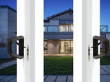 Sliding Patio Door Handle Set Mortise Lock Suitable for Sliding Glass Patio Door Keyed Black V324-SLDOORLC-BK-WK