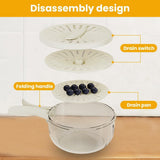 2-in-1 Draining and Preservation Basket, 2026 Upgraded Multifunctional Fruit and Vegetable Washing V1258-DP02-F-830