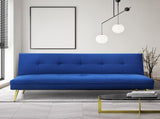 Levede Sofa Bed Convertible Velvet 3 Seater SOFABED1006-BL