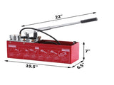 Hydraulic Pressure Test Pump 50 Bar Hand Pressure Test Pump 726 PSI 3.2 Gallon Tank 45ML 1/2" BSP V952-50KGSDSYB00000001V0