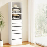 Artiss 6 Chest of Drawers Tallboy Cabinet White FURNI-N-CDR-6D3S-WH-AB