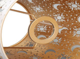 Lamp Shade Iron Sun Moon Star Pattern Hollow Out Carved Table Lamp Cover for E27 E26 Light Bulbs V1294-YM0901-3119240085311