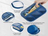 1300 mL 4 Compartment Bento Lunch Box, BPA Free Food Container for Adults, Kids, School, Work, V1189-LC-AMZ-00118