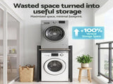 Artiss Over Washing Machine Rack Laundry Shelf Space Saver 75cm Black BSR-A-1T-105H-BK