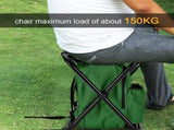 Black Insulated Cooler Backpack Chair - Foldable Stool for Picnics & BBQ V888-ELOSUNG26075