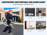 Telescoping Extension Ladder 12.5FT A-Shape w/ Stabilizer Bar for RV V952-AZXSSLTNLSLK7NWR8V0