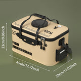 Fishing Bait Bucket - Aerated Live Bait Container with Oxygen Holes, Durable Leakproof Transport Box V1366-AZ2-W-16484