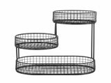5-Star Chef Fruit Basket Bowl Space Saving Kitchen Food Storage Organiser FB-STEEL-3L-BK