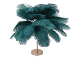 Decorative Table Lamp 30PCS Feathers USB Rechargeable Light Touch Control Desk Light Built in V1294-YM0901-3119230088513
