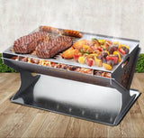 Grillz Fire Pit BBQ Grill Steel FPIT-BBQ-STEEL