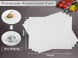 50Pack Aluminum Foil Sheets,QZS Portable Food Wrapping Sheets for Burritos,12"x12" Sandwich Wrap V1189-WXFWAL-20260319-00370
