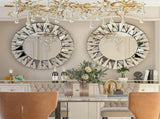 Silver Sunburst Round Wall Mirror V767-JJ-XM768-V1