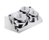 3Pcs Manicure Liquid Cup Acrylic Powder Organizer Tray with Nail Brush Holder V1263-JX-845