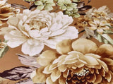 Golden Bloom Majesty Caramel Blossom 3 Piece Comforter Set V745-AB011171AJ3