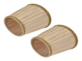 2PCS Fabric Lampshade Simple Lamp Shade for E14 Screw Candlestick Lamp Table Light Chandelier Gold V1294-YM0710-3119210206211