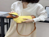 Dachshund Bag Crossbody Bag Travel Bag High Quality Bag Fashion Accessory Pet - Yellow - Size V1347-127-56392-YEL-34-14-10