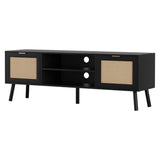 Artiss TV Unit 150cm Storage Cabinet Black FUR-U-CT02-TV150-RAT-BK