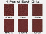 Sanding Belt 72 Pack 1/2 X 18 Inch Aluminum Oxide Air File Sander Belt Assortment,Belt Sander Tool V1369-AZ3-W-11257