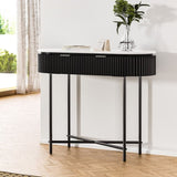 Artiss Console Table 2 Drawers 100CM FUR-U-CST-03-WHBK