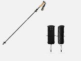 Black Foldable Hiking Poles with Black Carry Bag - Aluminium Alloy Trekking Sticks - External Lock, V888-ELOSUNG56256-1