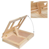 Wooden Easel Painting Table with Drawers for Storage HB Pencils Brushes and Paint Tools V1369-AZ3-W-21172