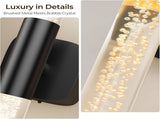 Battery Operated Wall Sconce Set of 2 Black Rechargeable Crystal Sconce Wall Decor Set of 2 with V1171-CB-BOM001621
