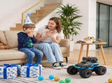 Keezi Kids Amphibious 2.4GHz Remote Control Car Boat with Water Spray Blue RC-CAR-WTR-BU