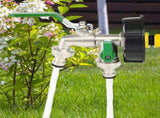Double Outlet Water Faucet, Heavy Duty Leak-Proof 2 Way Hose Splitter for Gardening, for Flowers V1192-AZ-W-22178