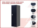One-Door Office Gym Shed Clothing Locker Cabinet V63-832361
