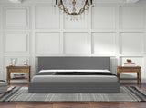 Milano Sienna Luxury Bed with Headboard - Grey No.28 - Single ABM-10001616
