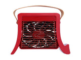 LED Humidification Fan Portable USB Charging Cooling Fan for Living Room Dinning RoomRed V1294-YM0901-3113210070211