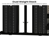 Powertrain 938B Multi-Function Smith Machine Gym Station 160KG Dual Weight Stack Power Rack Cab HYM-JX-938B