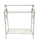 Large Fleur Towel Stand w Shelf 96cm V637-74162TWL