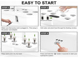 Hydroponics Plant Growing System 12 Pods Indoor Herb Garden Kit Led Light 4L WHITE V201-FDZ2412WH8AU