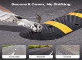 1830MM Rubber Speed Bump, 2 Channel, Heavy Duty Traffic Speed Hump, 9,979 kg/axle Load Capacity, V952-JSDDLBHPDZK1UBYXX001V0