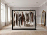 Commercial Clothing Garment Rack Retail Shop Black V63-835721