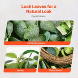VEVOR Artificial Decorative Wreath 66.04 cm Green Eucalyptus Leaves Year Round V952-ZSHHASYL26IN8WZI3V0