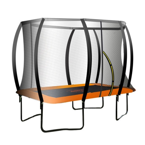 Kahuna Trampoline 8 ft x 11 ft Rectangular Outdoor - Orange TRA-FJP-RCT-0811