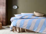 Accessorize Regency Blue Striped Washed Cotton Quilt Cover Set King V442-HIN-QUILTCS-REGENCY-BLUE-KI