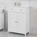 Freestanding Storage Cabinet with Doors/Drawer 60x87x35 cm V178-84874