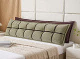 Giselle Bedding Headboard Pillow with Double-Layer Storage Wedge Reading Backrest with Adjustable HBP-GRBTN-CHEN-BRGR-K