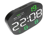 Digital Clock Large Screen LED USB 5V Remote Multifunctional Temperature Month Display Luminous V1294-YM0901-3115230114514