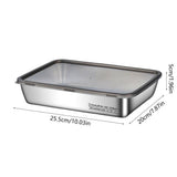 Stainless Steel Food Containers, With Clear Lids, Stackable Snack Storage Boxes, Deli Meat Keeper V1366-AZ2-W-12482