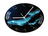 Wall Clock Silent Battery Operated MDF Round Wall Decorative Clock for Living Room Bedroom Office V1294-YM0901-3115250087211