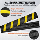 VEVOR 2PCs 6 ft Rubber Speed Hump, 2 Channel, 10000 kg/axle Capacity Heavy Duty Traffic Speed Bump, V952-JSDDLBHQXJZTA59NFV0