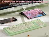 Solakaka Ki99pro 3Mode RGB Mechanical Keyboard, Avocado-Green V1300-KI99PRO-AVOCADO-GREEN