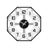 Artiss 60CM Wall Clock Octagon WC-60-BK-WH