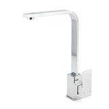 WELS Chrome Square Gooseneck Spout Swivel Laundry Sink Kitchen Mixer Faucet Tap V1233-KSQ501CR