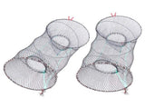 2PCS Collapsible Cast Net Fishing Net Lobster Shrimp Crab Trap Portable Folding Fishing Accessories V1294-YM0901-3111200154911